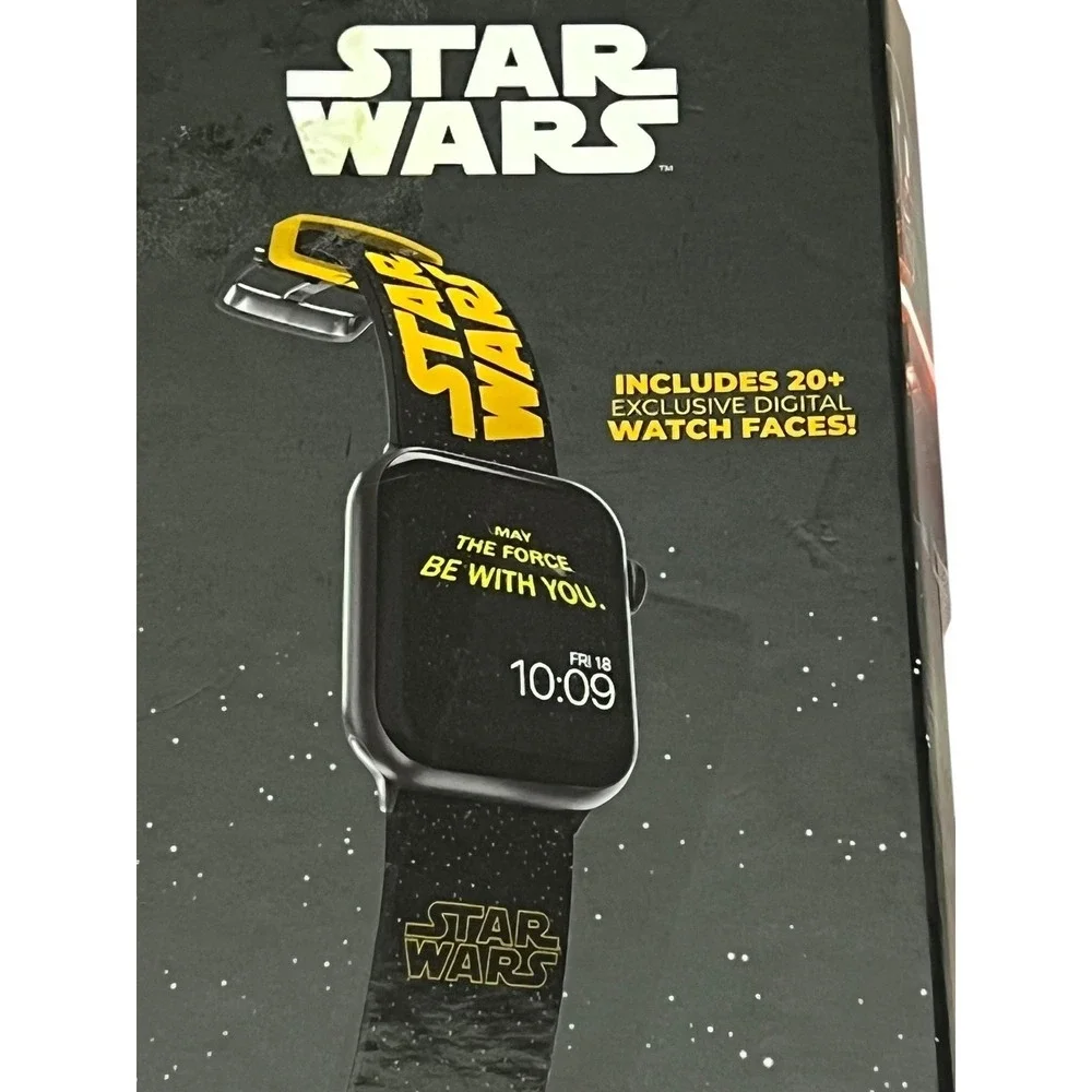 MobyFox Star Wars Galactic Black Silicone Apple Watch Compatible Band Strap‎